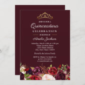 マルサラレッドブルゴーニュフローラキンセアニェラ招待状 招待状 (正面/裏面)