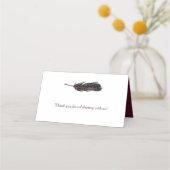 マルサラレッドホワイトローゼズボホフェザー座席表 プレイスカード (裏面)