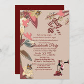 マルサラワインのテイスティングバチェロレッテ 招待状 (正面/裏面)