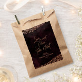 マルサラワイン&バラ金ゴールド結婚ズラブは甘い フェイバーバッグ (クリップ留めされた状態)