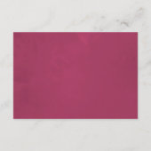 マルサラ及び赤面フローラブライダル表示シャワー エンクロージャーカード (裏面)