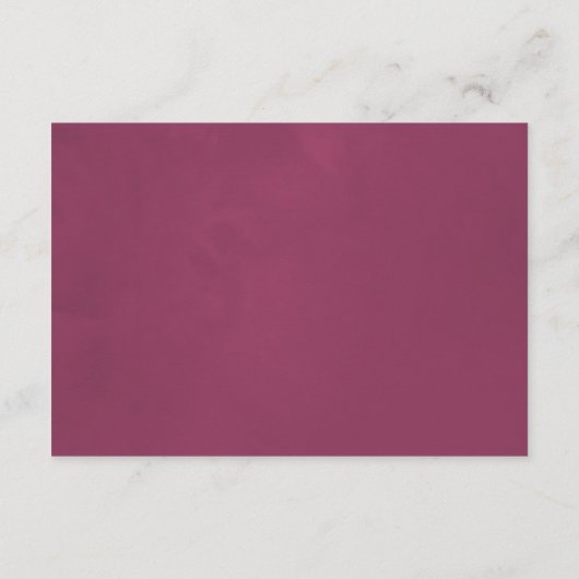 マルサラ及び赤面フローラブライダル表示シャワー エンクロージャーカード (裏面)