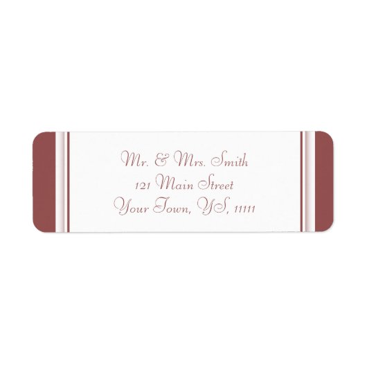 マルサラ差出人住所 ラベル (正面)