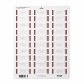 マルサラ差出人住所 ラベル (フルシート)