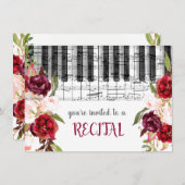 マルサラ水彩花の音楽リサイタル 招待状 (正面/裏面)