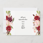 マルサラ水彩花の音楽リサイタル 招待状 (裏面)