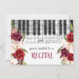 マルサラ水彩花の音楽リサイタル 招待状