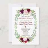 マルサラ素朴フローラリースリハーサルディナー 招待状 (正面)