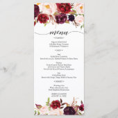 マルサラ素朴ブルゴーニュありがとうメニュー プログラム (正面)