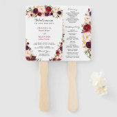 マルサラ素朴ブルゴーニュのファン番組テンプレート ハンドファン (正面&裏面)