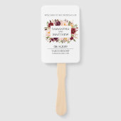 マルサラ縁ど結婚式 プログラム ハンドファン (正面)