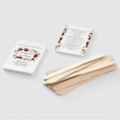 マルサラ縁ど結婚式 プログラム ハンドファン (組立なし)