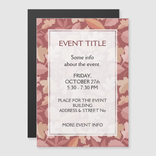 マルサラ葉の模様 (正面/裏面)