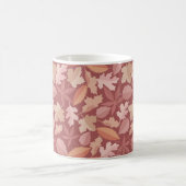 マルサラ葉の模様 コーヒーマグカップ (中央)