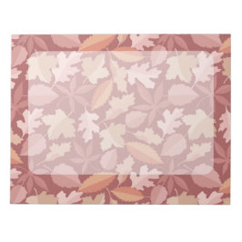 マルサラ葉の模様 ノートパッド