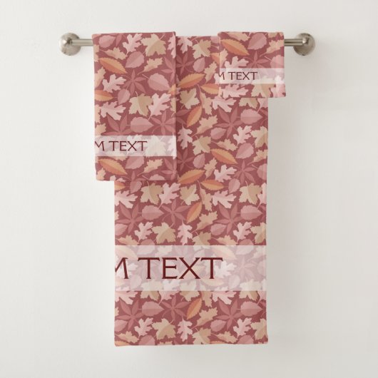 マルサラ葉の模様 バスタオルセット (インサイチュ)