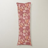 マルサラ葉の模様 ボディピロー (正面縦)