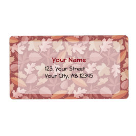 マルサラ葉の模様 ラベル