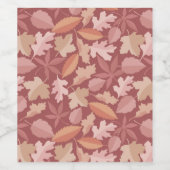 マルサラ葉の模様 ワインラベル (シングルラベル)