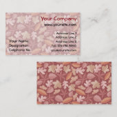 マルサラ葉の模様 名刺 (正面/裏面)