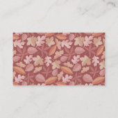 マルサラ葉の模様 名刺 (裏面)