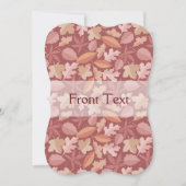 マルサラ葉の模様 招待状 (正面)