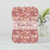 マルサラ葉の模様 招待状 (スタンド正面)