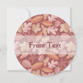 マルサラ葉の模様 招待状 (正面)