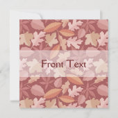 マルサラ葉の模様 招待状 (正面)