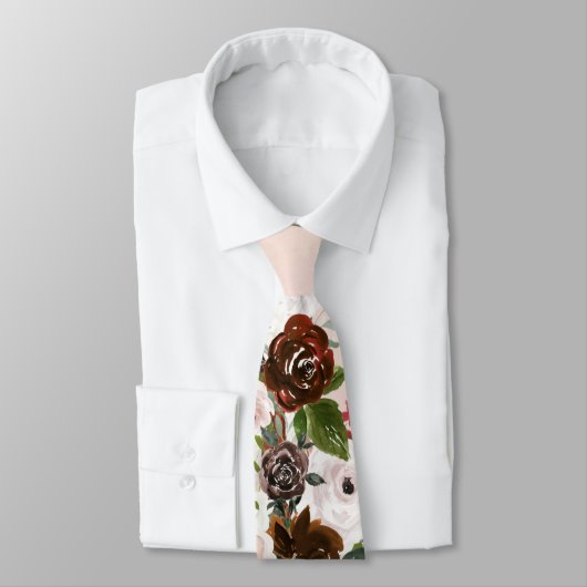 マルサラ赤面ピンクシックフローラグルームズ結婚ズ ネクタイ (タイ)