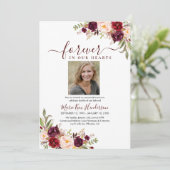 マルサラ赤面保法法法会葬儀写真 招待状 (スタンド正面)