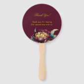 マルサラ金ゴールド結婚牡丹リングや輪結婚ズ ハンドファン (裏面)