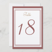 マルサラ ウェディング テーブル ナンバー カード (裏面)