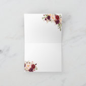 マルサラ グリーンレイ フラワーの感謝を伝えるカード 4163 サンキューカード (内部)