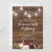 マルサラ·ストリングの誕生日の招待 招待状 (正面)