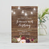 マルサラ·ストリングの誕生日の招待 招待状 (スタンド正面)