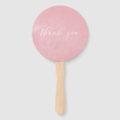 マルサラ – ブルゴーニュと赤面秋の赤ちゃんシャワー ハンドファン (裏面)