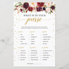 マルサラ・ブルゴーニュフローラあなたの財布ゲームの中に何がある