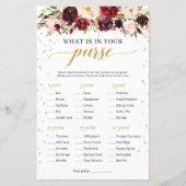 マルサラ・ブルゴーニュフローラあなたの財布ゲームの中に何がある (正面)