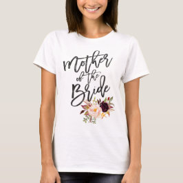 マルサラ・ブルゴーニュフローラの母は花嫁 Tシャツ