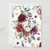 マルサラ&ブルゴーニュリース60th誕生日招待状 招待状 (裏面)