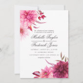 マルサラ – ブルゴーニュ&赤面秋秋の結婚式 招待状 (正面)