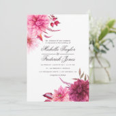 マルサラ – ブルゴーニュ&赤面秋秋の結婚式 招待状 (スタンド正面)