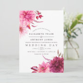 マルサラ – ブルゴーニュ&赤面秋秋の結婚式 招待状 (スタンド正面)