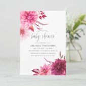 マルサラ – ブルゴーニュ&赤面秋秋ベビーシャワー 招待状 (スタンド正面)