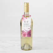 マルサラ – ブルゴーニュ&赤面秋結婚式の引き出物 ボトルネックタグ (ボトル)