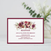 マルサラ レッド バーガンディ 結婚式 披露宴 招待状 (スタンド正面)