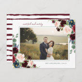 マルサラ&結婚したホリデメリーーフォトカード シーズンカード (正面/裏面)