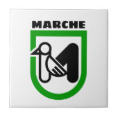 マルシェの紋章（イタリア） タイル (正面)