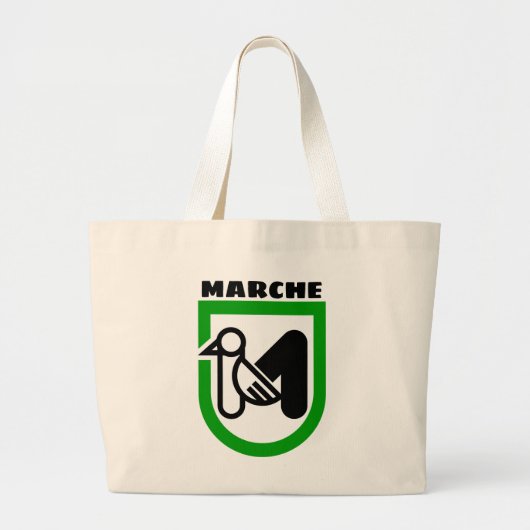 マルシェの紋章（イタリア） ラージトートバッグ (正面)